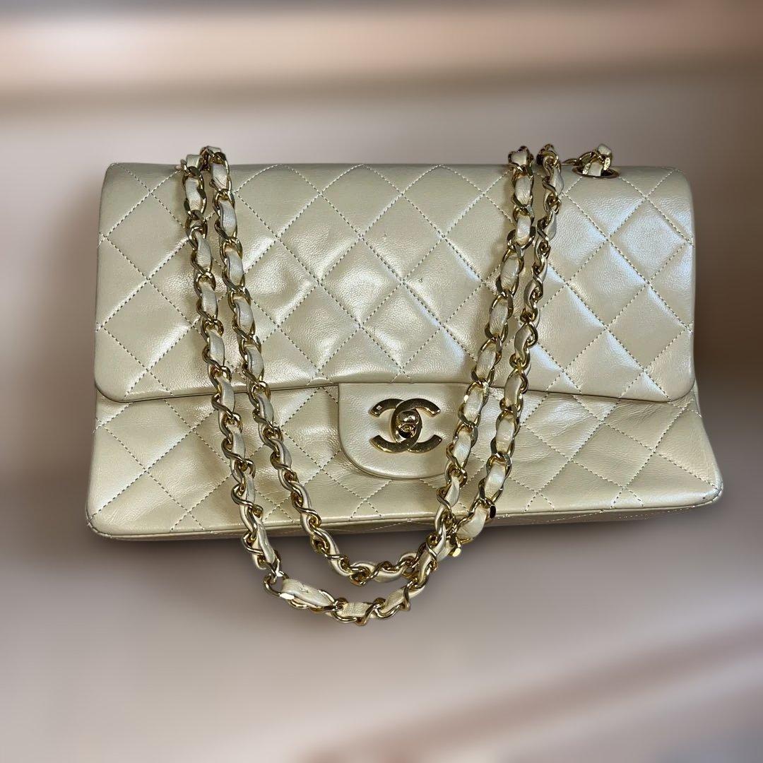 CHANEL シャネル マトラッセ ショルダーバッグ ヴィンテージ ベージュ