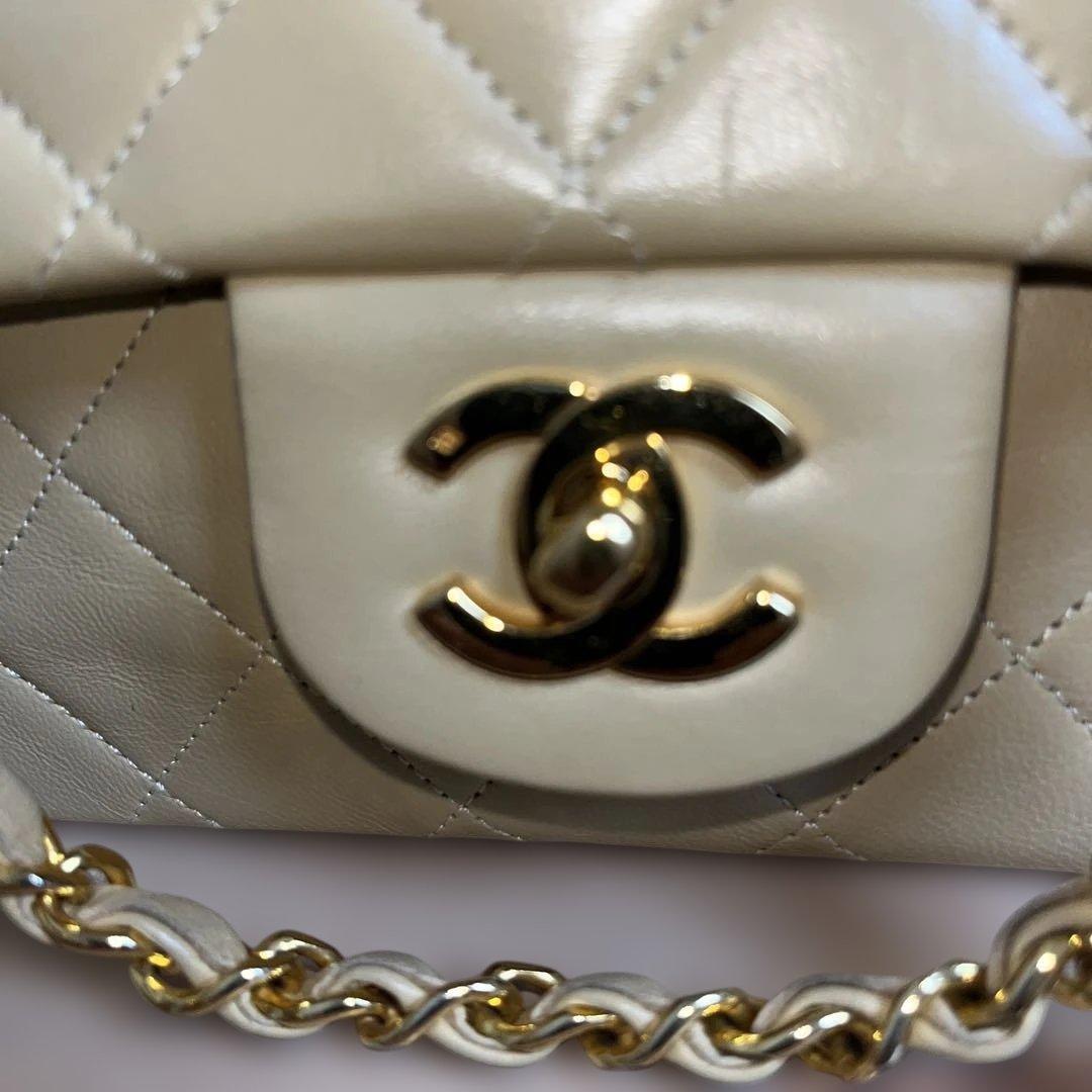 CHANEL シャネル マトラッセ ショルダーバッグ ヴィンテージ ベージュ