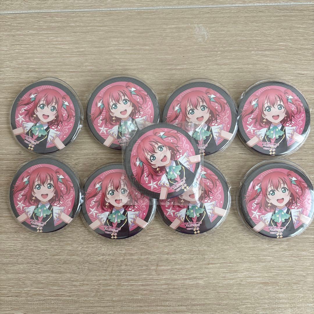 ラブライブ Aqours 6th KU-RU-KU-RU 缶バッジ 黒澤ルビィ