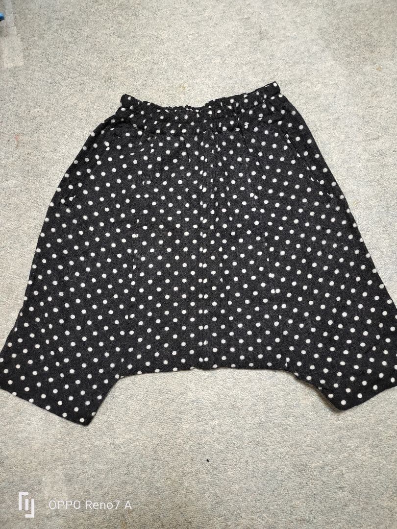 BLACK COMMEdesGARCONS 起毛ドットサルエルパンツ