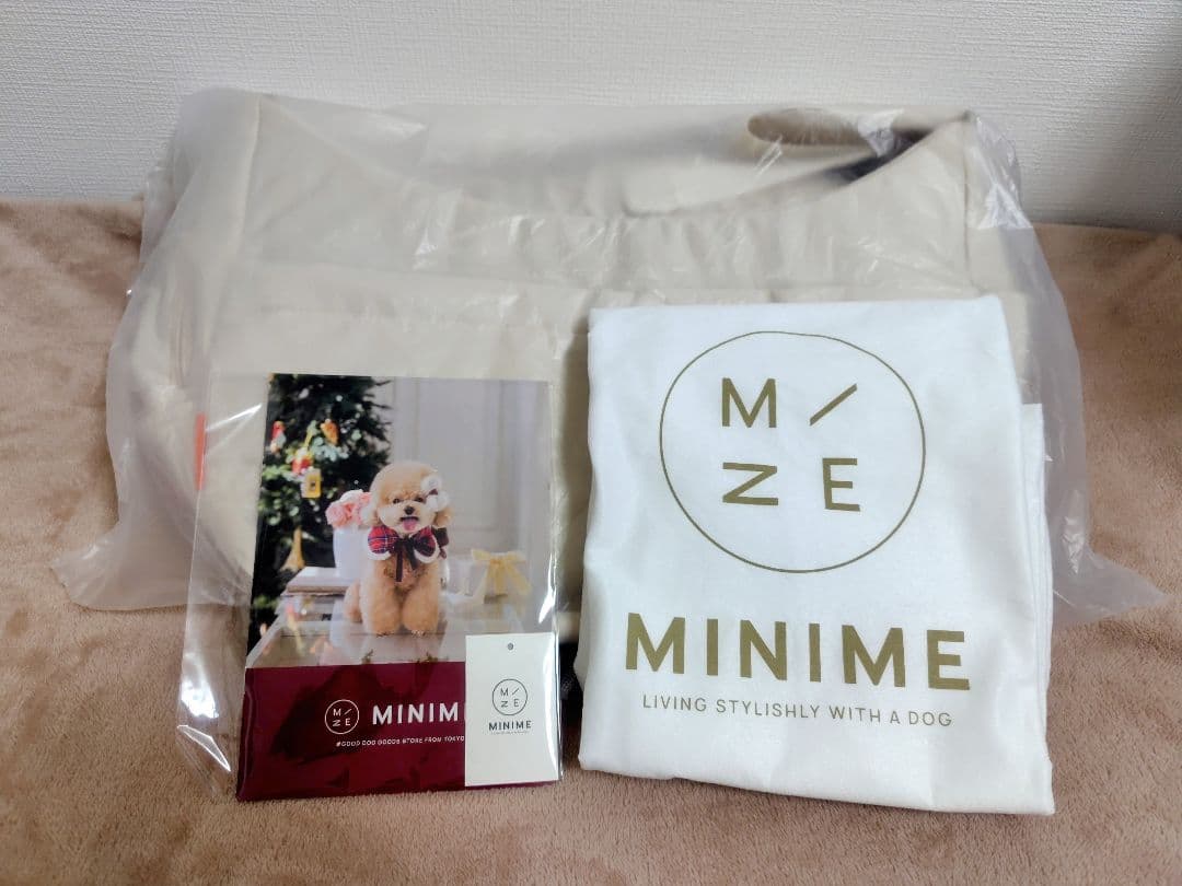 MINIME　ミニミー　CROSS CARRY BAG M　アイボリー　中古品