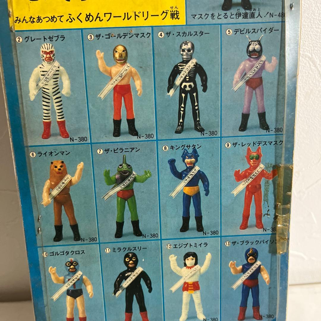 ⚠️デッドストック　当時物　タイガーマスク　ソフビ　面取れ　中島製作所