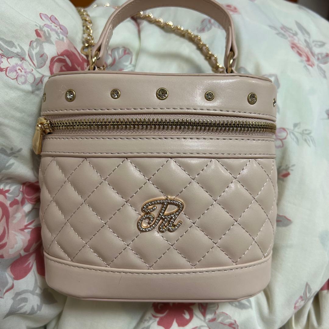 pomme d'amour キルティングバニティバッグ ピンク