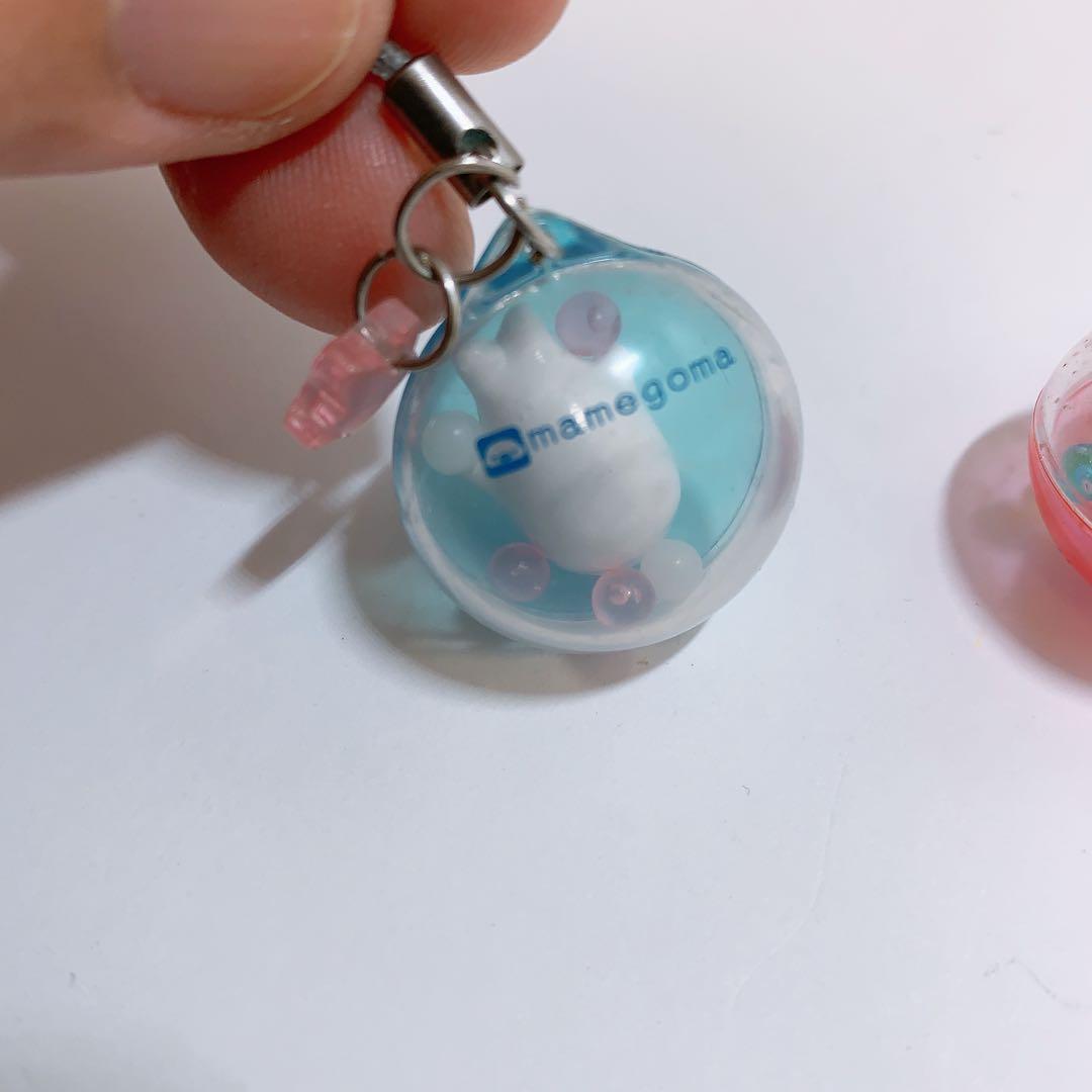 サンエックス　まめゴマ　しゃかしゃかストラップ 平成レトロ 2個セット