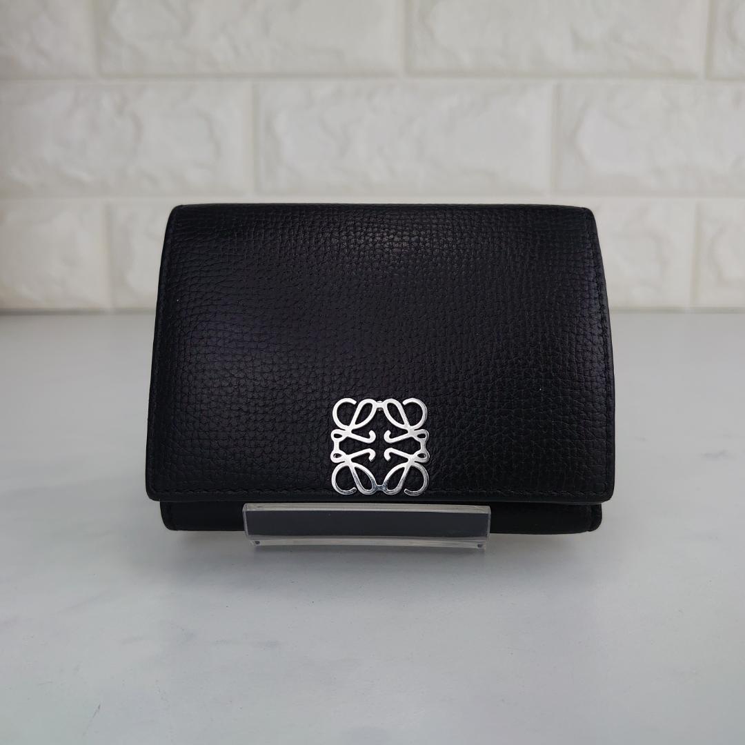 【ポンタさま用】ロエベ　Wホック　三つ折り財布　1207