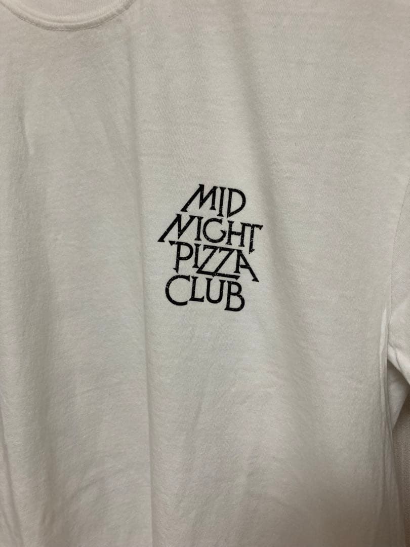 mid night pizza club Tシャツ White