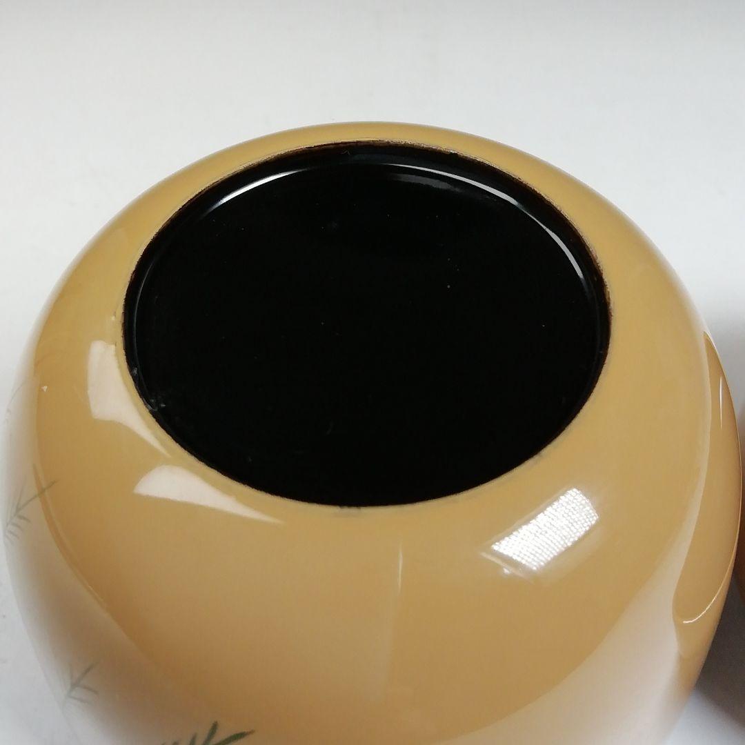 Ｔ９９８　棗　『白塗』『しだれ桜蒔絵』『中棗』『大下宗香 作』　共箱　茶道具