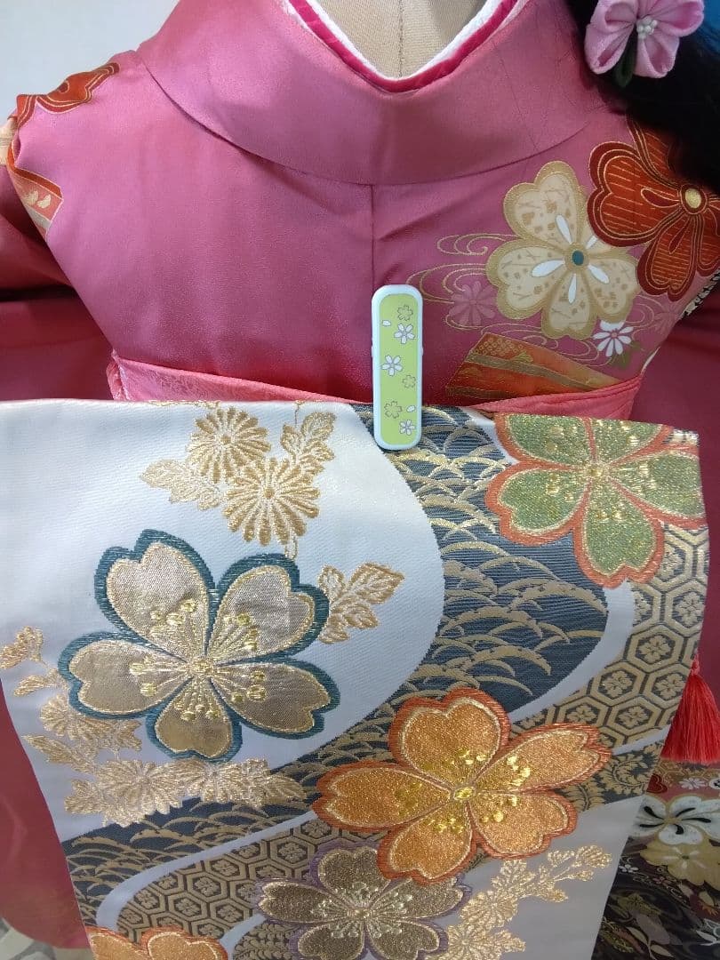 振袖フルセット、正絹振袖、成人式、重ね衿、帯揚げ帯締め、西陣袋帯、長襦袢