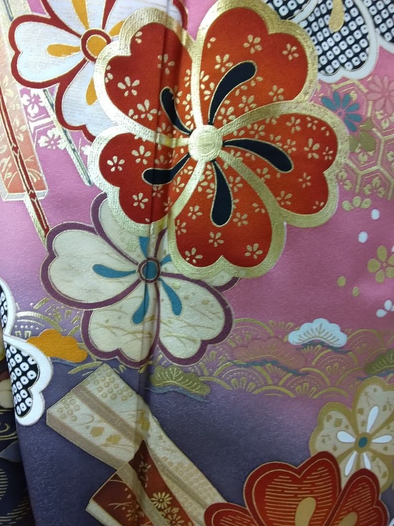 振袖フルセット、正絹振袖、成人式、重ね衿、帯揚げ帯締め、西陣袋帯、長襦袢