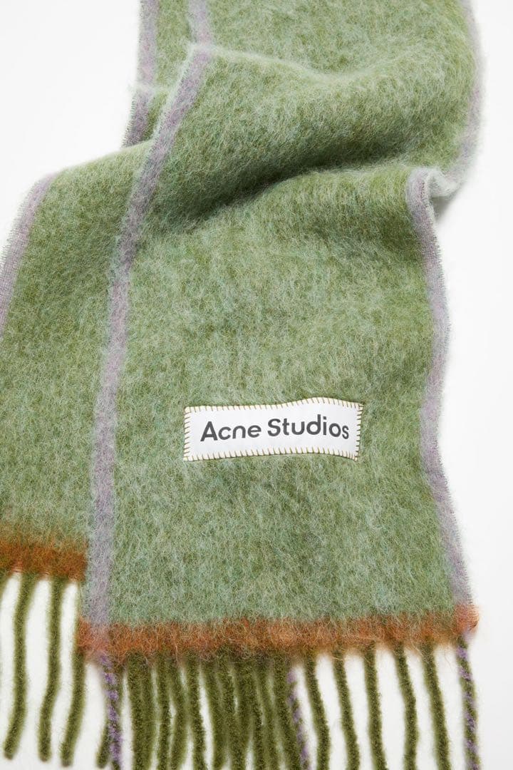 Acne Studious マフラー　グリーン