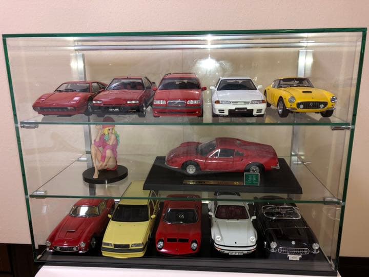高級ガラスケース☆フィギュア☆1/18☆ミニカー☆ガラスケース☆コレクション☆A