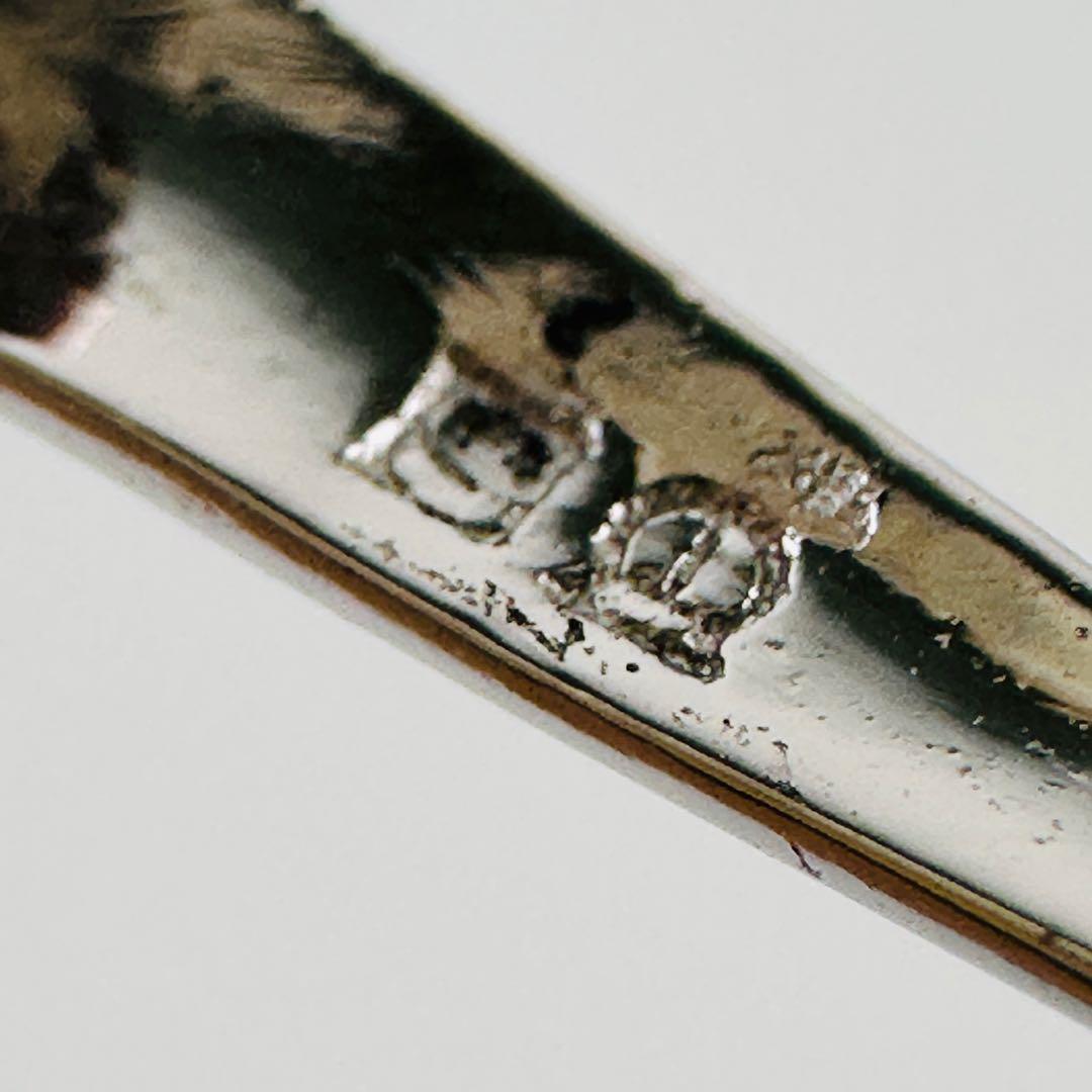 タサキ パール付きシルバーブローチ　コサージュ　アクセサリー　ロゴ