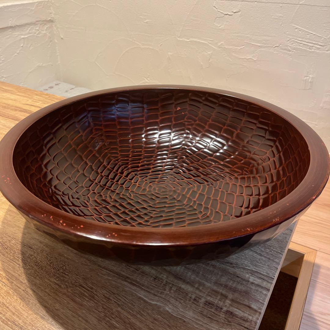 会津漆器 なため こね鉢) 大型