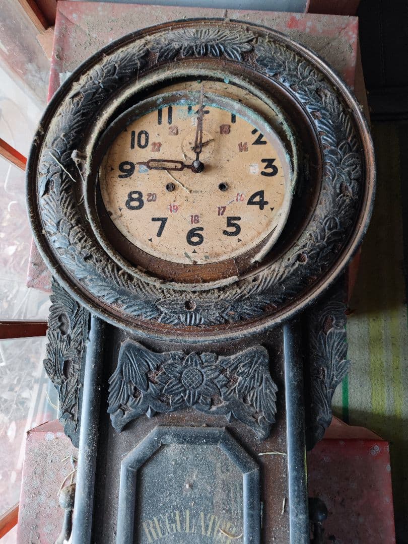 和製アンティーク　精工舎？　SEIKOSHA　掛け時計柱時計、古時計、振り子時計