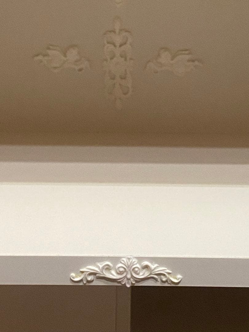 ロココ♦️ホワイトシャビー♦️3連 高級 パーテション♦️天然木♦️未使用品♦️送料込