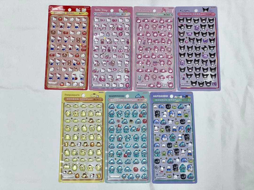 ボンボンドロップシール ミニ サンリオ 7種セット 正規品 b