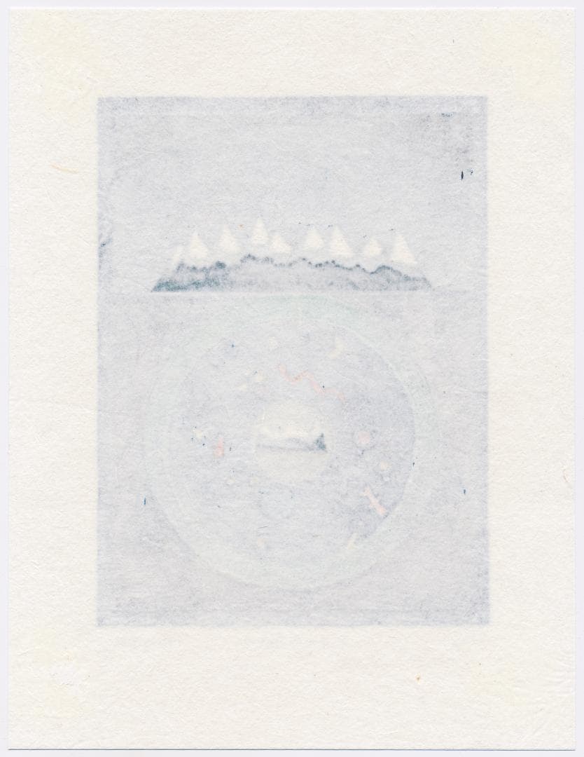 ★大谷一良 木版画「山の玩具箱」鉛筆サイン入り・限定50部・1994年作