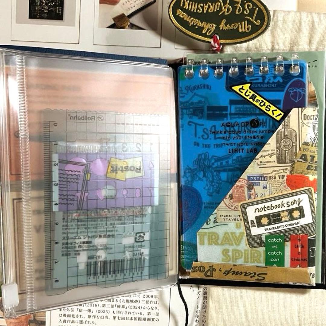 USEDトラベラーズノート パスポートサイズ ブラック財布化仕様にカスタマイズ