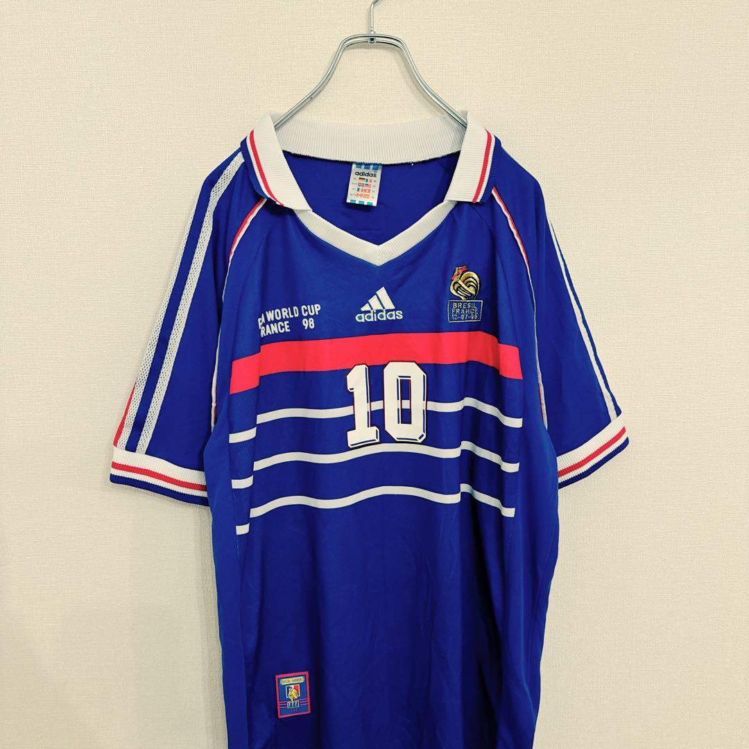 ⭐︎希少⭐︎adidas 90s 98w杯 フランス代表ユニフォーム ジダン