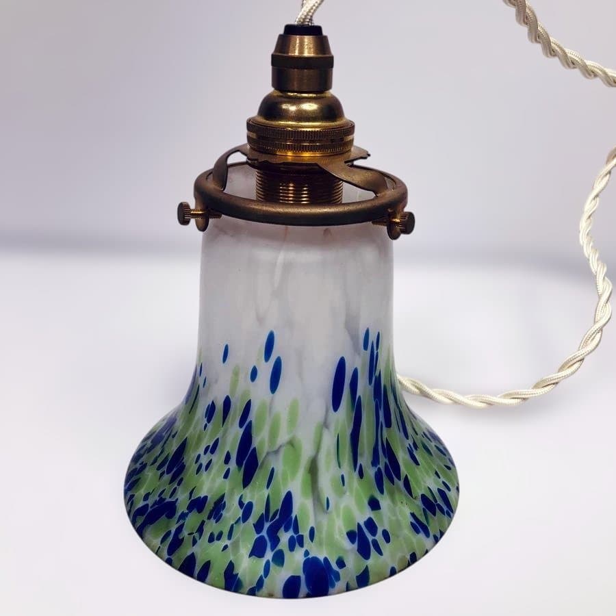 【美品】アンティーク　マーブルペンダントランプ