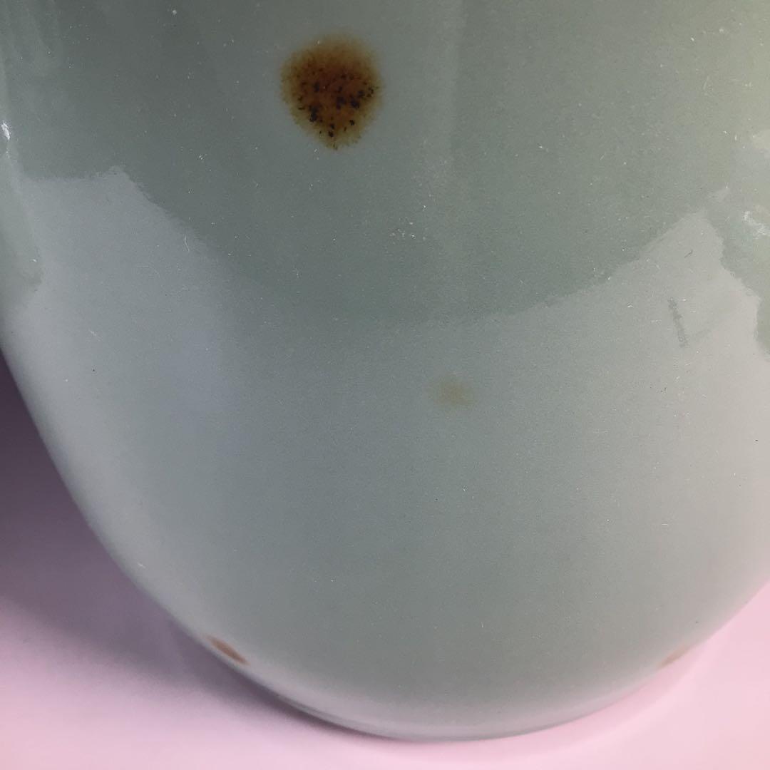 Ｍ１４６　皆具　『平安祥堂造』『飛青磁』『水指　建水　蓋置　杓立』　共箱　茶道具