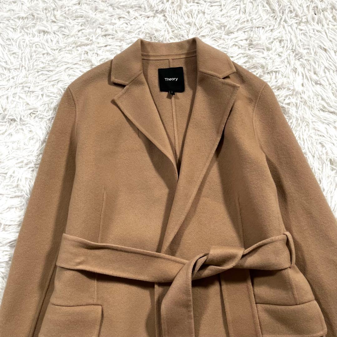 新品同様✨2023✨セオリー　 リバーコート ダブルフェイス ガウン カシミヤ