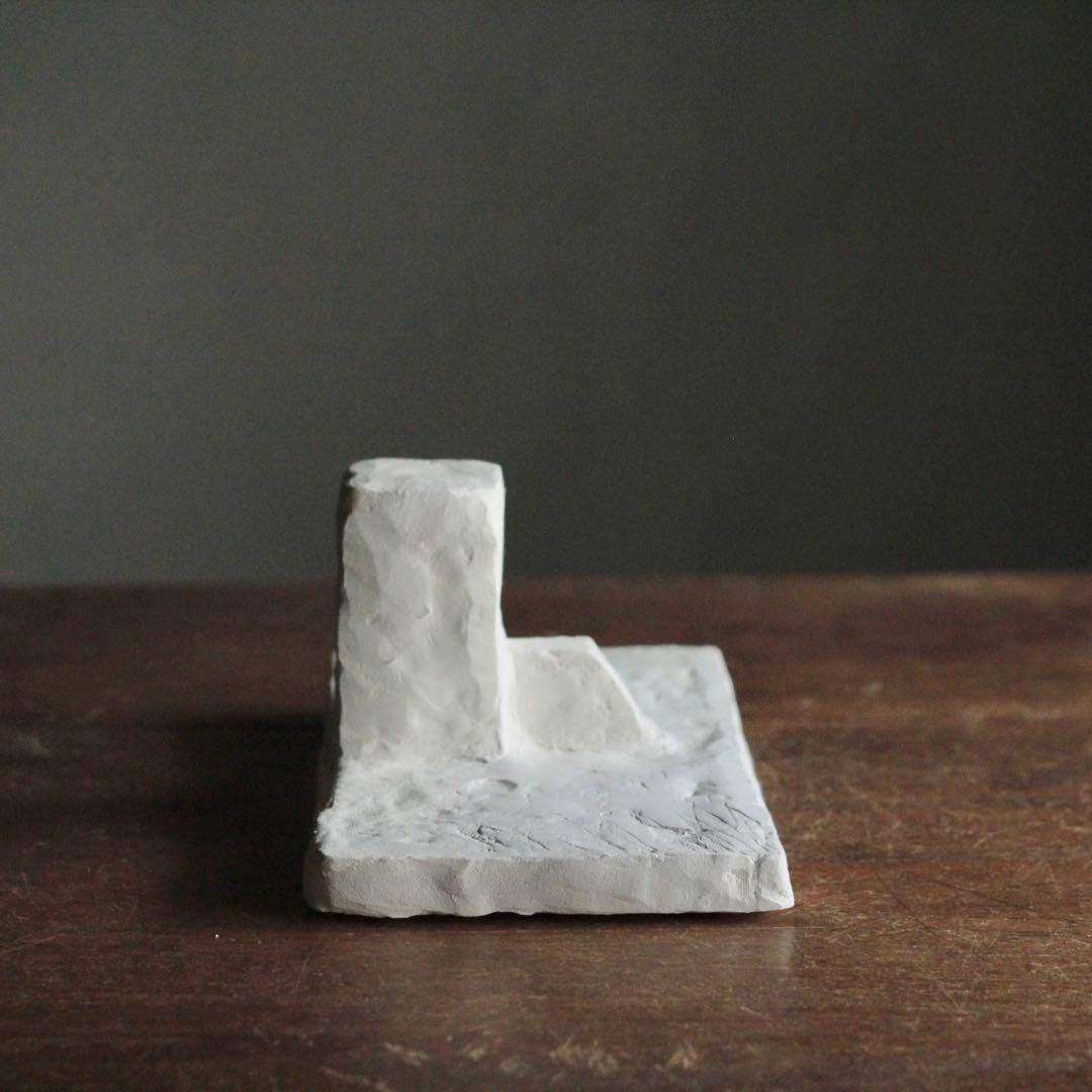 石塑粘土 立体作品 「神殿」 現代美術 sculpture