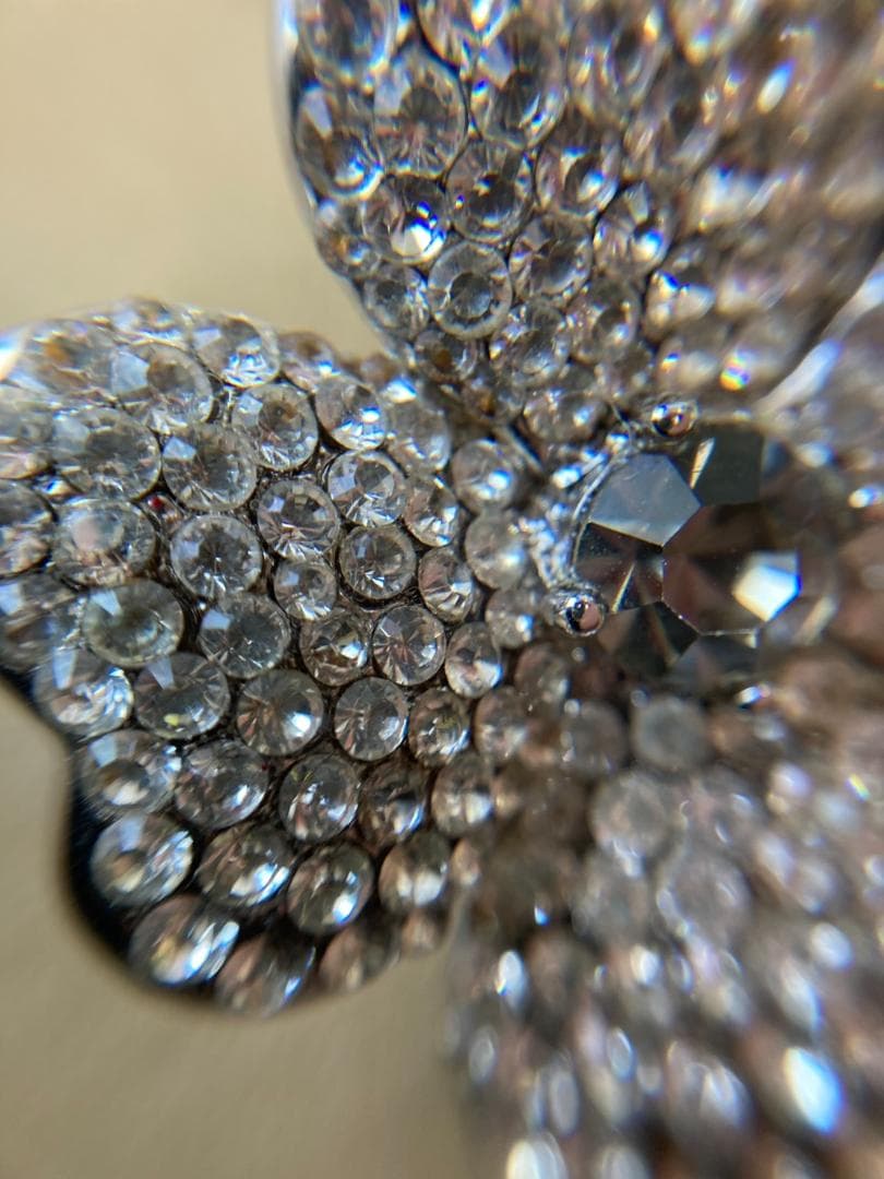 【美品】FOXEY フォクシー ブローチ コサージュ 花 ラインストーン 希少