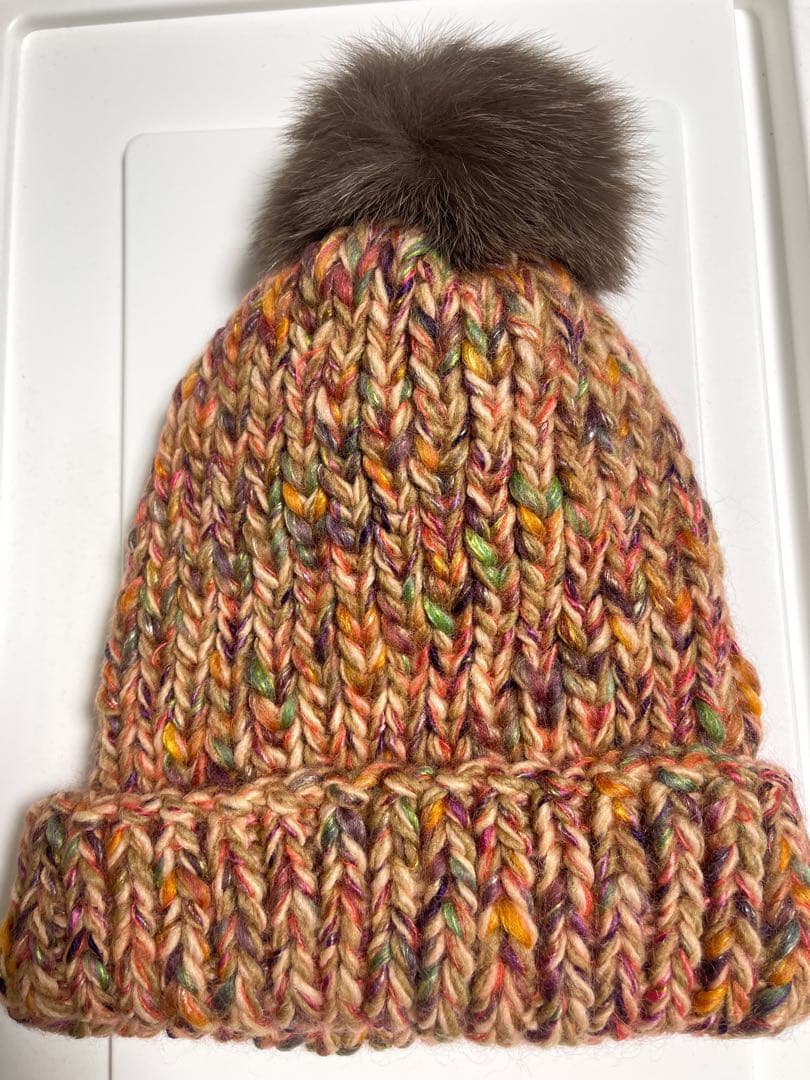 【新品タグ付き】CA4LA ニット帽　カシラ　ファー取り外し可能　リアルファー