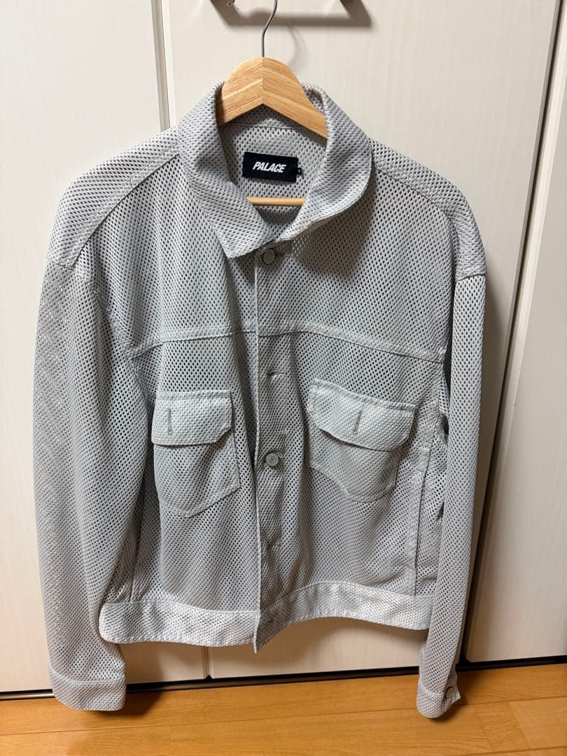 ジャケット・アウター PALACE MESH TRUCKER JACKET CONCRETE GREY