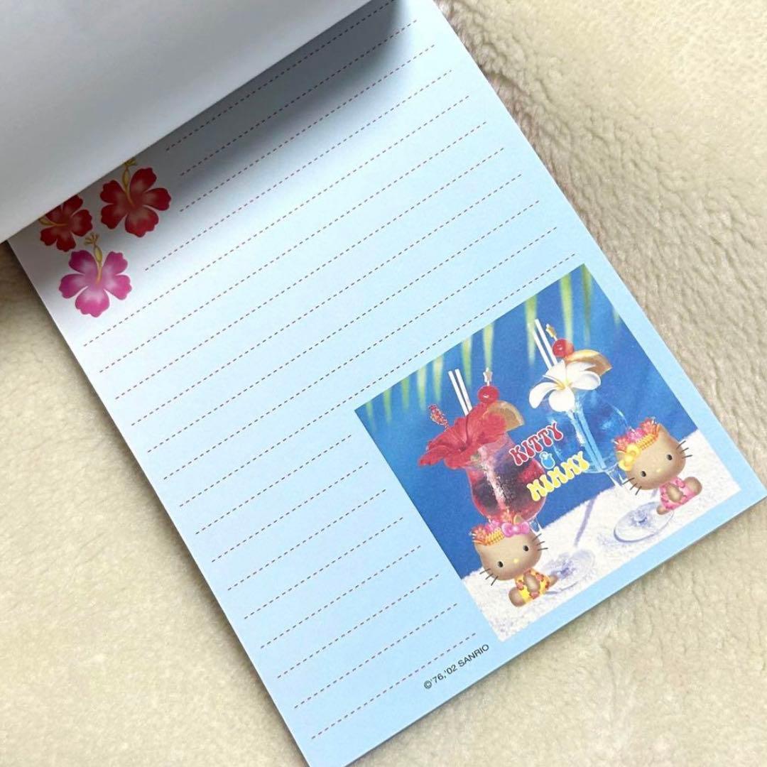 サンリオ　ハローキティ　キティ　日焼け　ハワイアン　メモ　メモ帳　2002