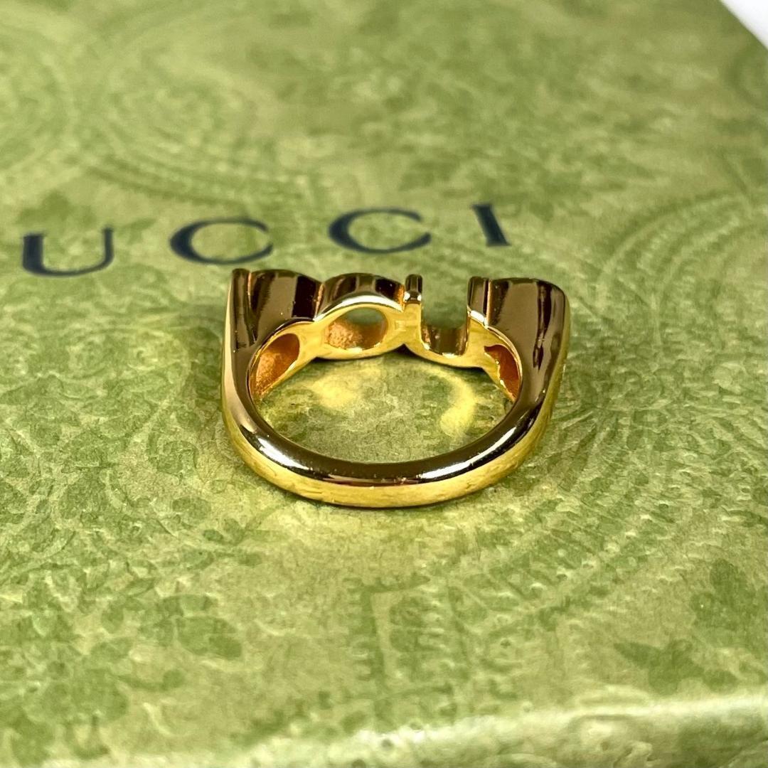 新品 現行品 GUCCI シグネット リング 指輪 ゴールド S(12号)