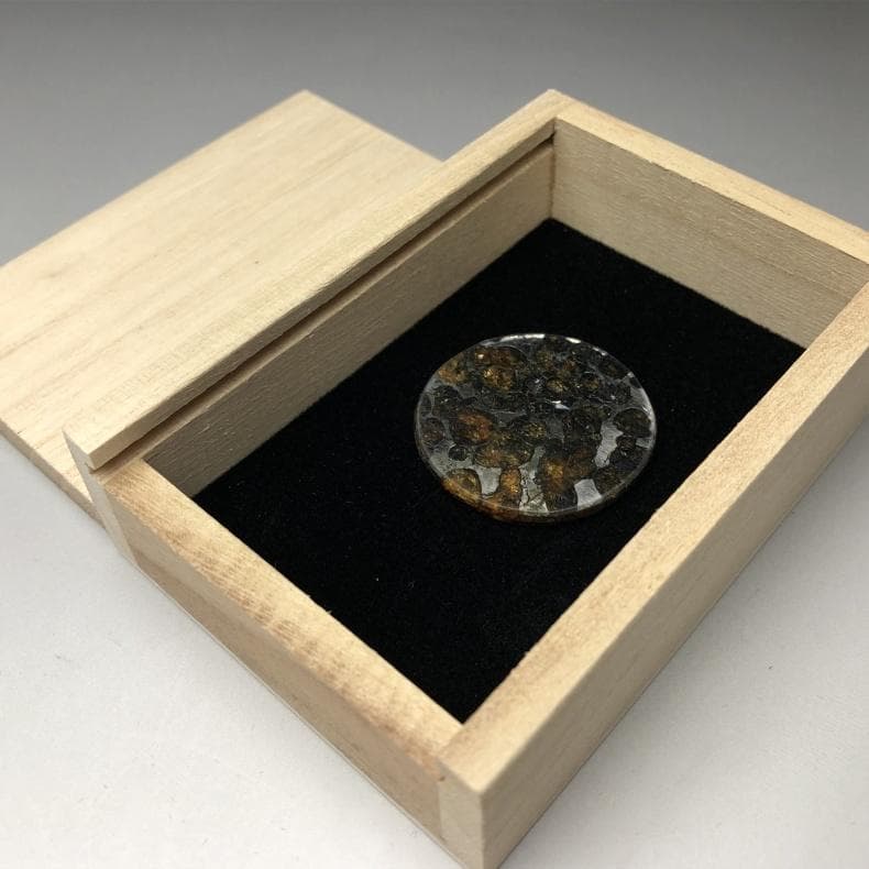 パラサイト隕石 隕石　石鉄隕石　セリコ隕石 重さ約8ｇ　共箱