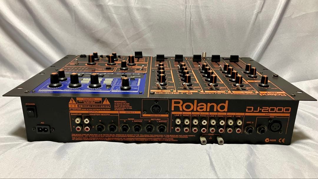 ジャンク Roland DJ-2000 4ch DJミキサー 通電確認済み