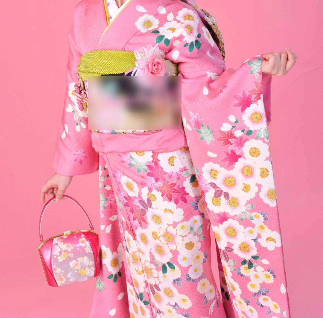 ※振袖セットNo33-振袖+袋帯　2点セット　最終値下!!