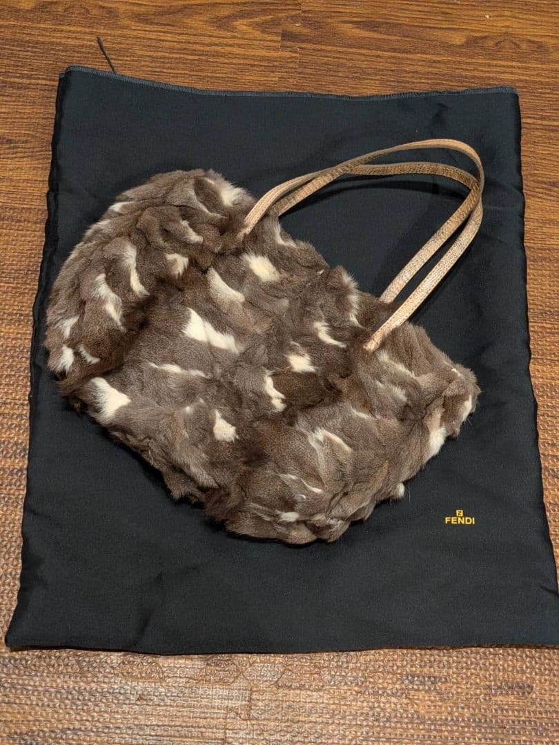 フェンディ FENDI ハンドバッグ トートバッグ ファー　 ラビットファー