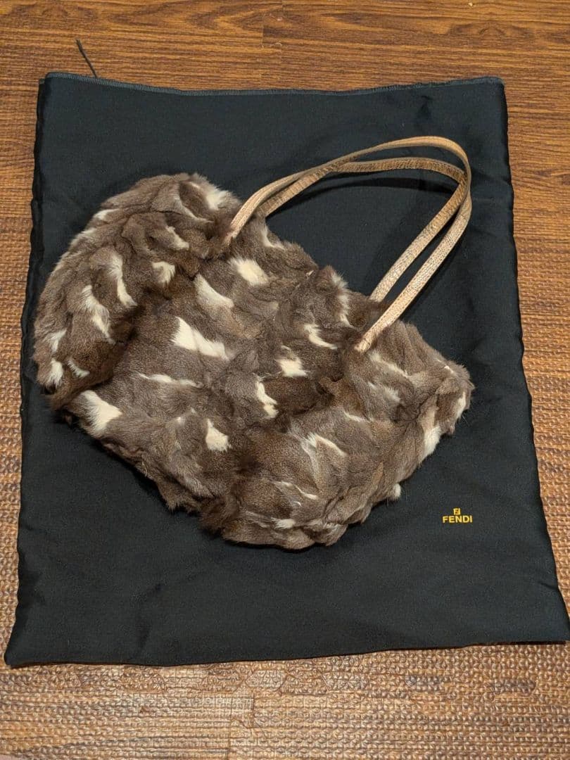 フェンディ FENDI ハンドバッグ トートバッグ ファー　 ラビットファー