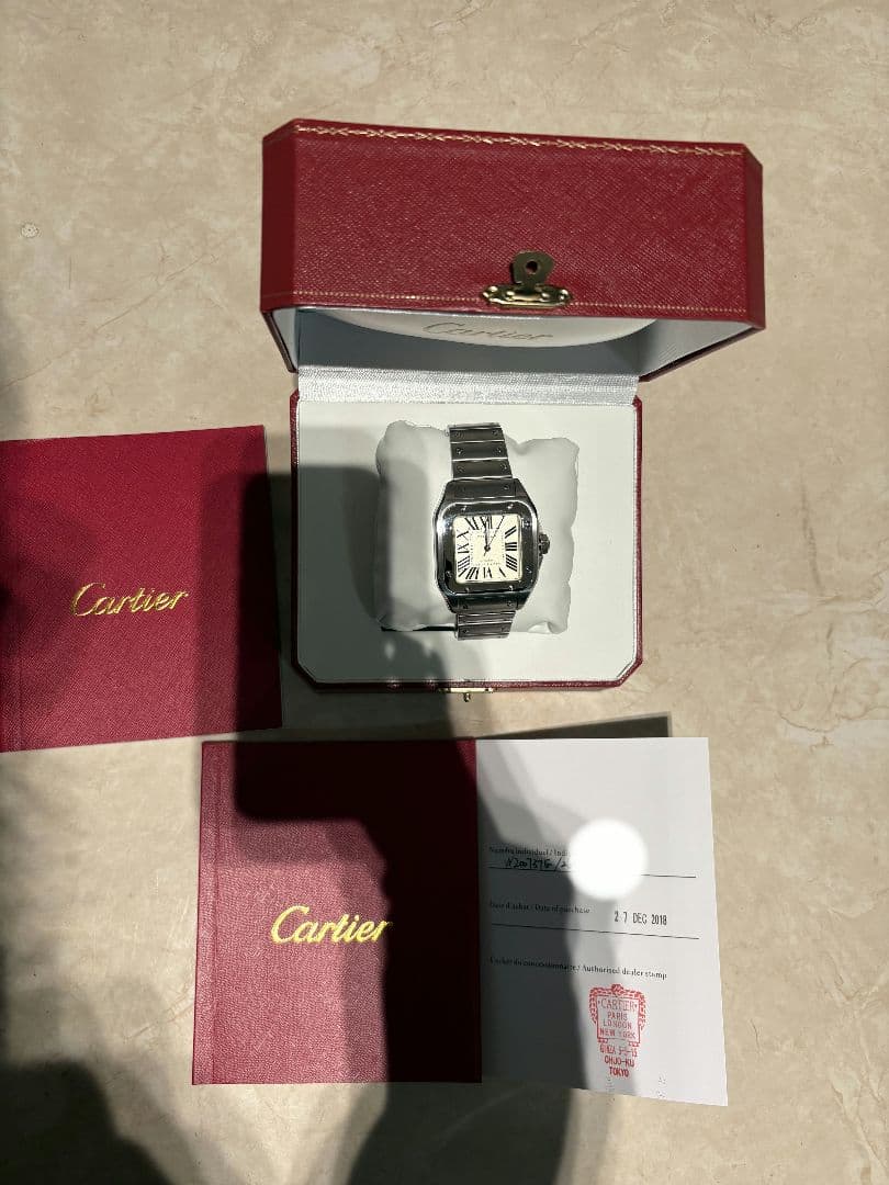 カルティエ Cartier サントス100 LM W200737G 腕時計