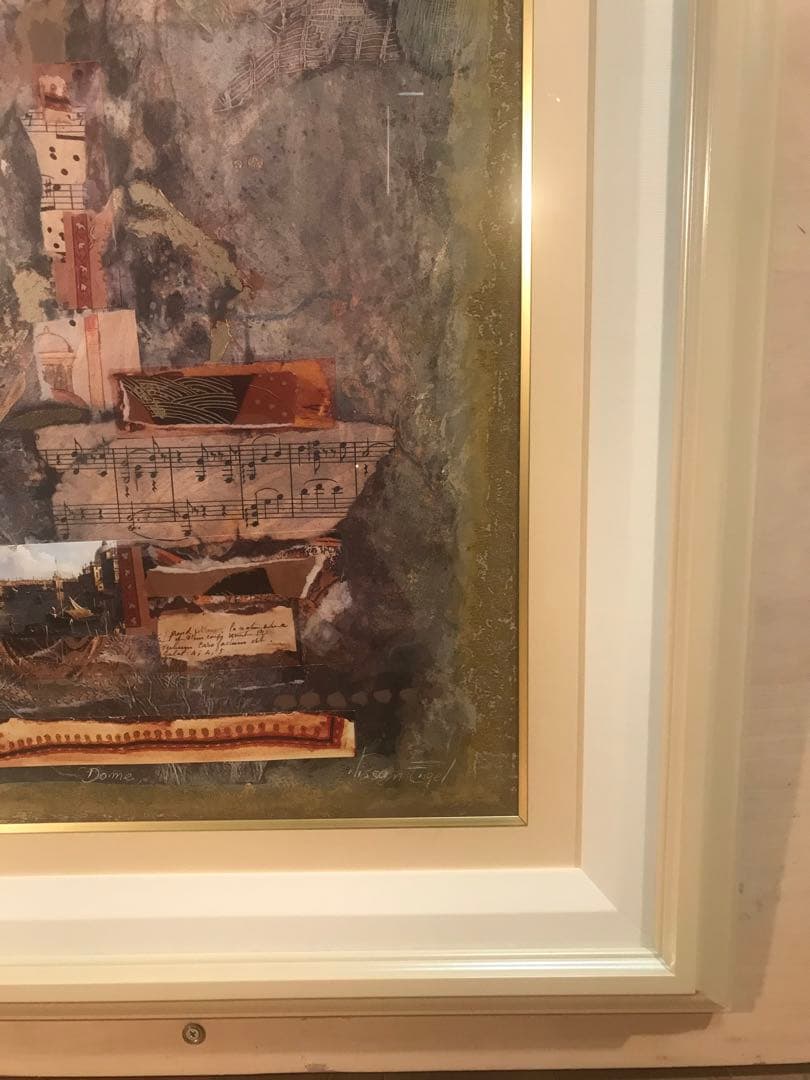 ニッサンインゲル「大聖堂」シルクスクリーン＋コラージュ　直筆サイン・作品証明書有