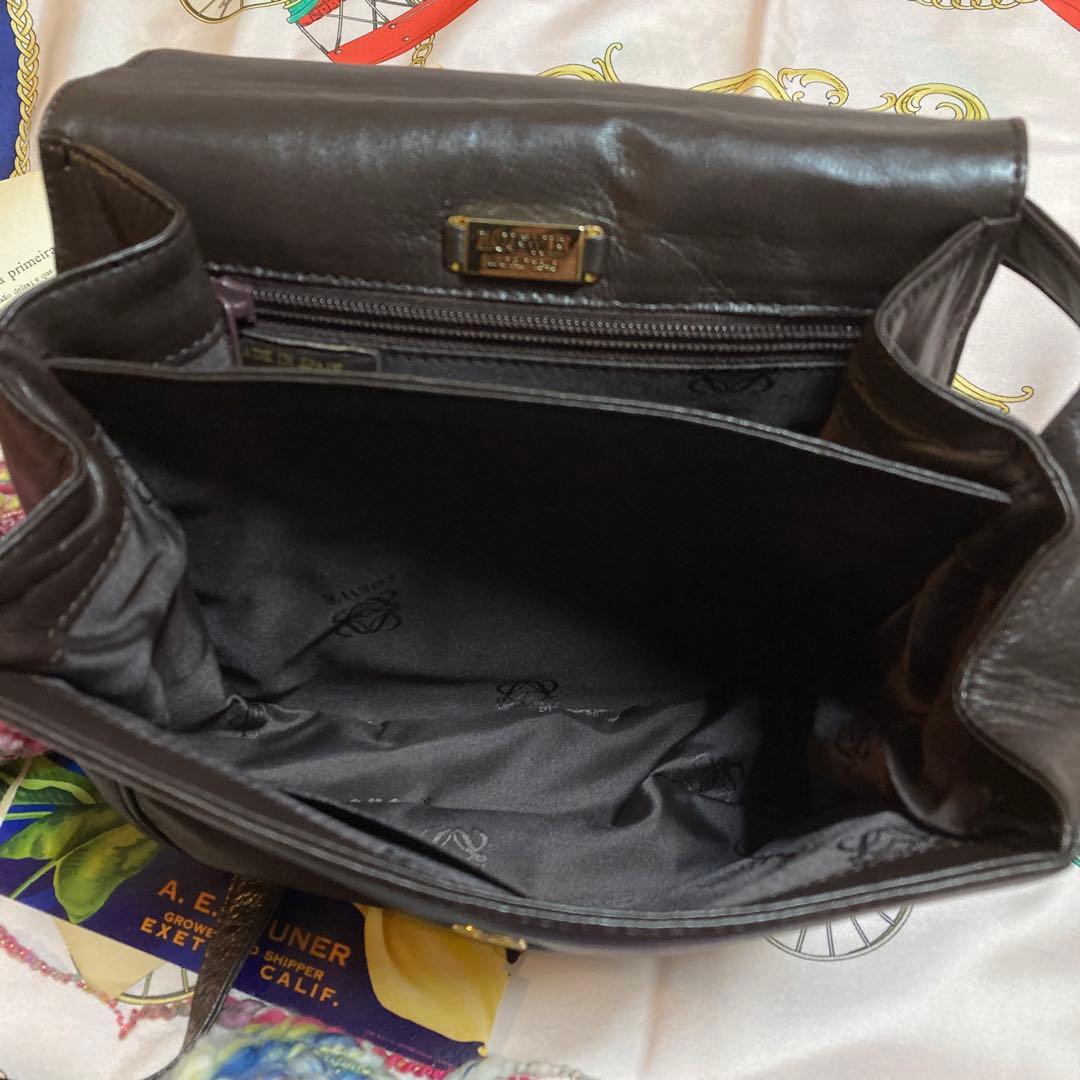 LOEWE レザー ショルダーバッグ