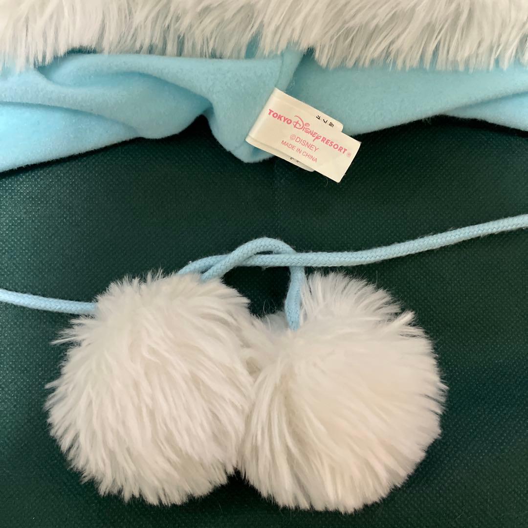 ディズニー　ファンキャップ　水色　王冠　ビジュー　ミッキー　ミニー　ポンポン