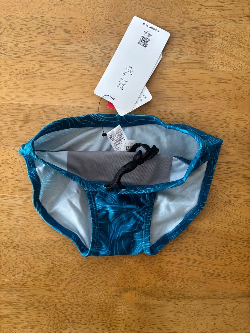 speedo 競泳水着 Ｌサイズ 波模様ブルーVパン・競パン　L