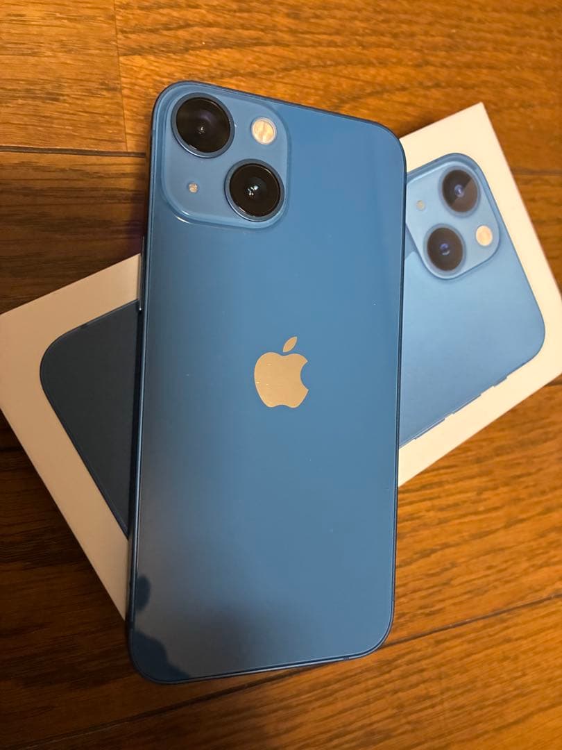 ★iPhone13mini 外観美品 ブルー 128g SIMフリー