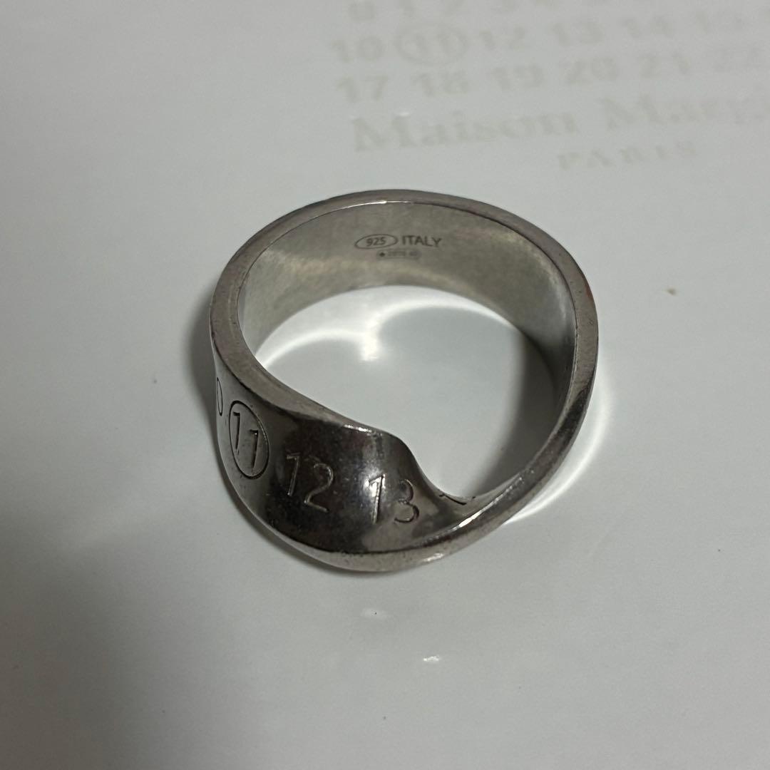 maison margiela ツイスト ナンバーリング シルバー925