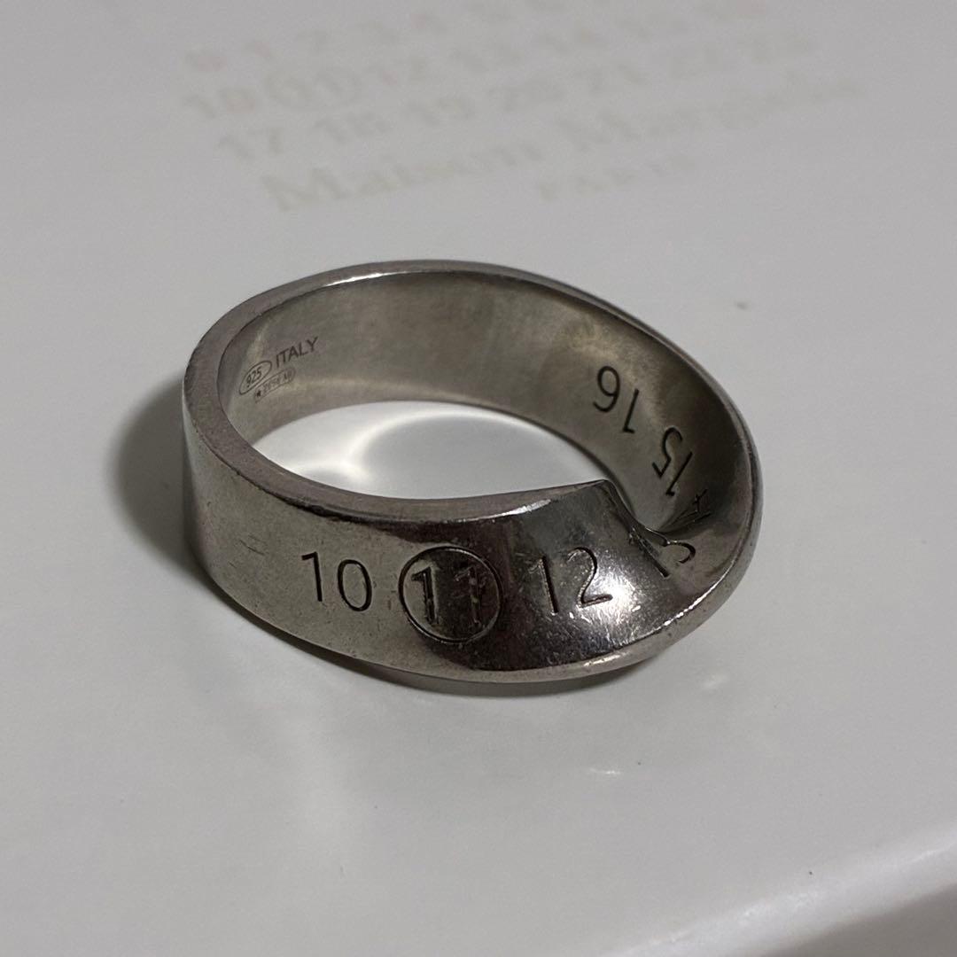 maison margiela ツイスト ナンバーリング シルバー925