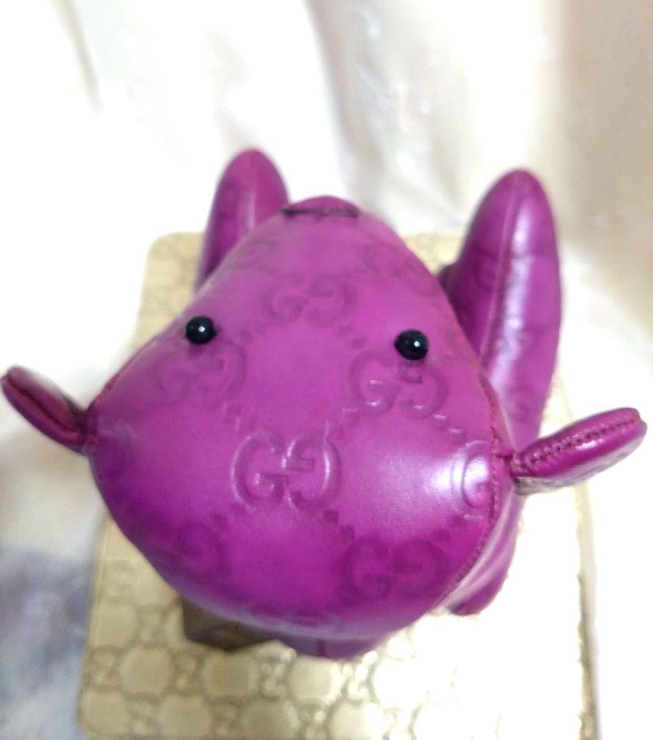 GUCCI　グッチGGシマ オール レザー　テディベア　ぬいぐるみ