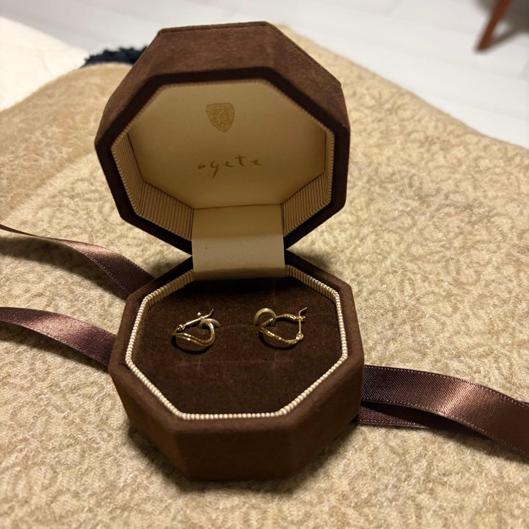 アガットagete K18フープピアス