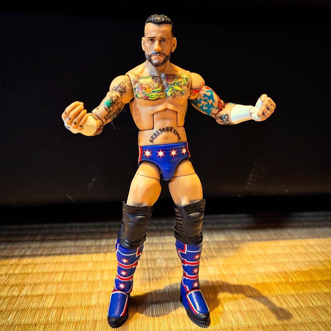 CMパンク 中邑真輔 エッジ カリート WWE フィギュア 4体セット マテル