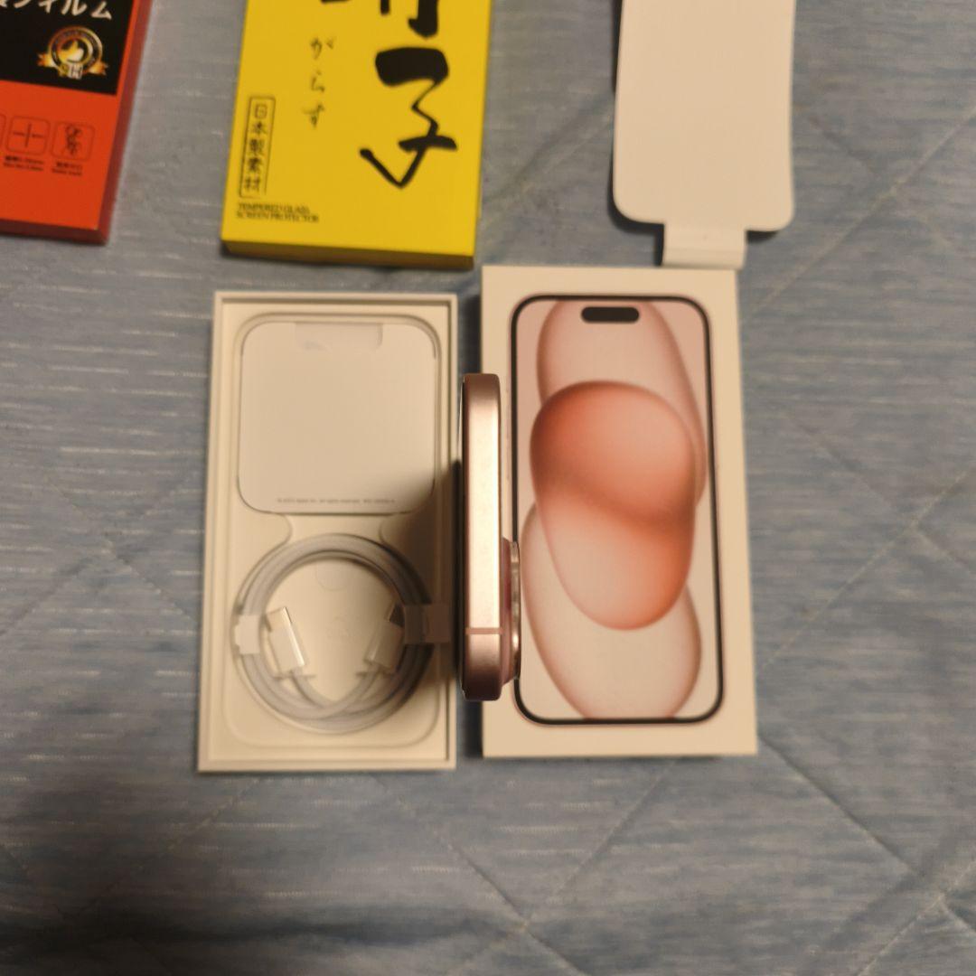 値下げ【美品】Apple iPhone 15ピンク　電池残量89%