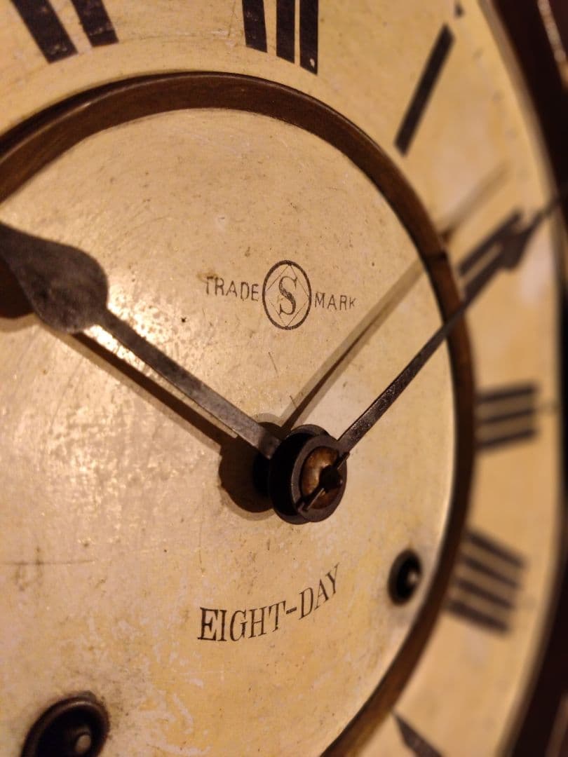 柱時計　精工舎　だるま時計　アンティーク　ユンハンス　昭和レトロ　ゼンマイ